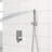 Dual Shower Head - 10 Inch Wall Mounted Square Shower System With Rough-In Valve
