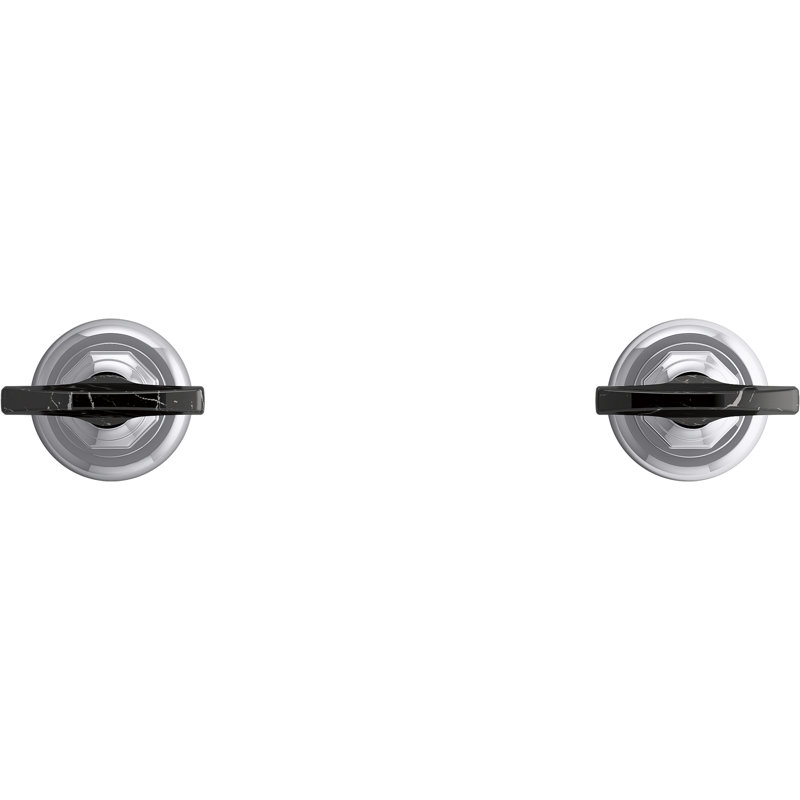 Artifacts Widespread Bathroom Sink Faucet Handles, Polished Chrome