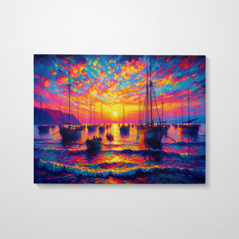 Peinture décorative sur toile, 19.7" H x 27.6" W