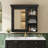 30'' X 28'' Wall Mounted Black Bathroom Storage Cabinet, Soft Closing Hinges And Clear Mirror Visual Modern - Medicine Cabinet With Mirror, Suitable For Various Home Environments
