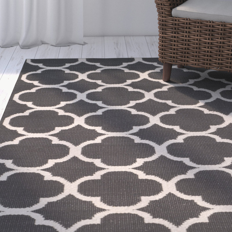 Desota Hand Woven Cotton Geometric Rug, Rectangle 8' x 10'