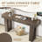 63" Long Console Table, Farmhouse Sofa Table Behind Couch, Wooden Entry Console Tables With Storage For Living Room, Rectangular Entryway Table For Entrance, Hallway, Foyer-1061161135