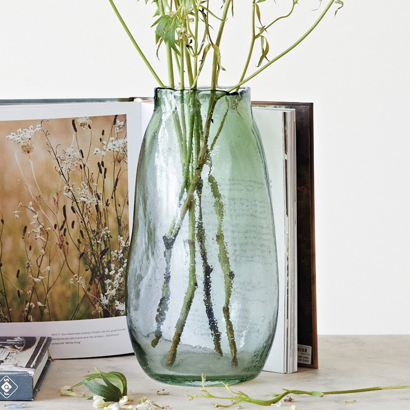 Azal 10.62'' Glass Table Vase