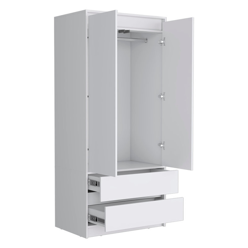 Armoire plus étroite, Blanc