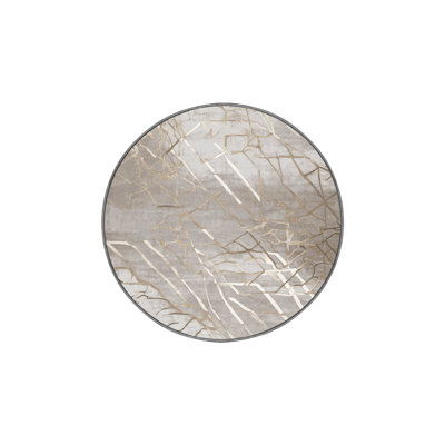 Machine Washable Gray Area Rug