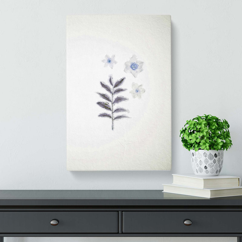 White Daffodil Dismantled - Wrapped Canvas, 50cm H x 35cm W x 3cm D