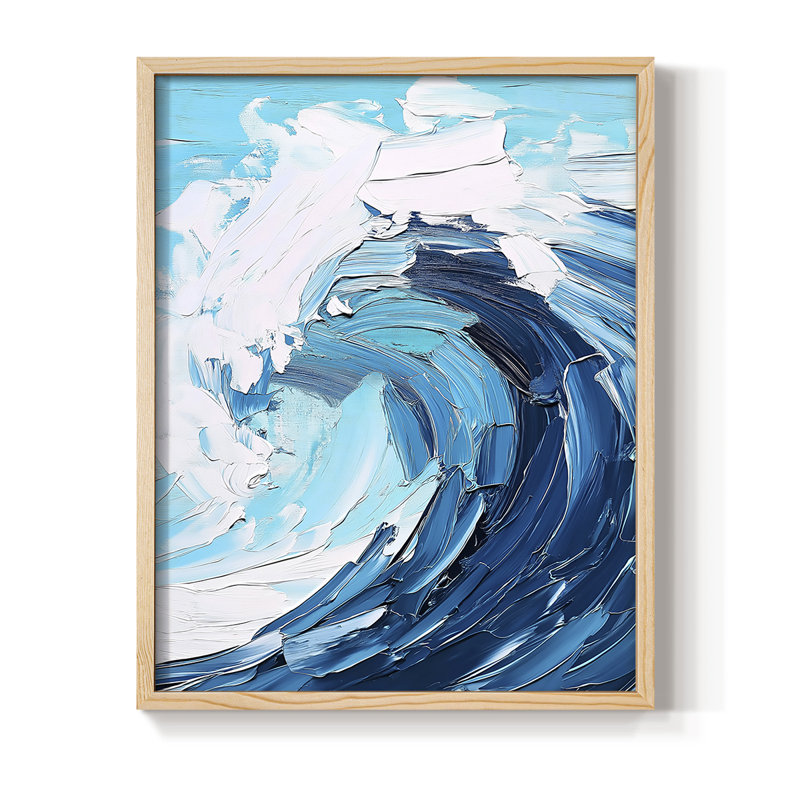 NAUTICAL Series Lxxxx, reproduction encadrée - bois massif, H 30 po x l 24 po, Naturel