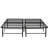 Queen Size Mattress Foundation Bed Frame Metal Bedroom Option Black Frame, Foundation, Element-1616515714