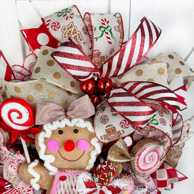 Couronne de Noël 20 po Sweet Gingerbread