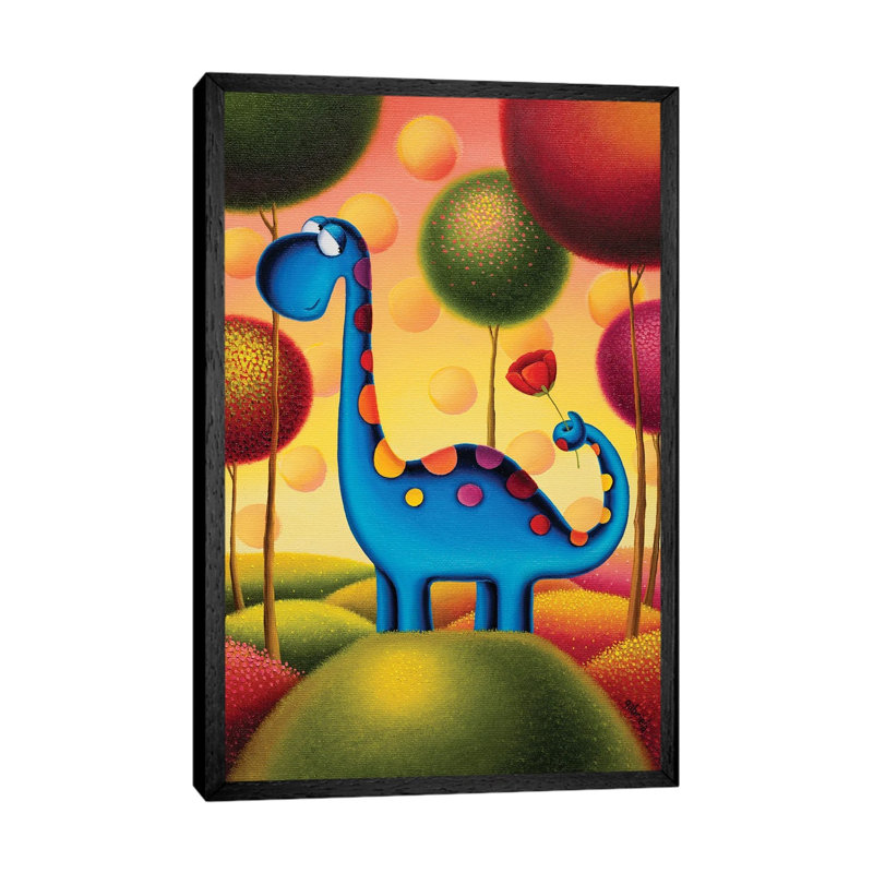 Dreamland by Gabriela Elgaafary - Painting on Canvas, Black Framed, 66.04 cm H x 45.72 cm W