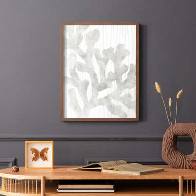 «Quiet Coral IV», reproduction encadrée - bois massif