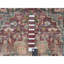 Tapis de couloir oriental en laine rouge 2 pi 7 po x 14 pi Heris Revival