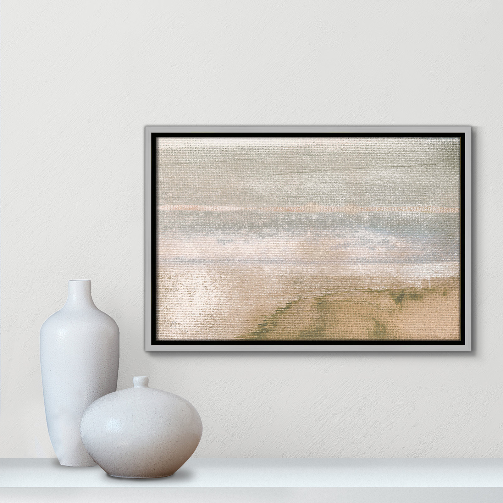 Dusk On Sand Lake II by Susan Jill, 19.5" W x 13.5" H, Silver