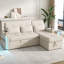 3 Seater Chenille Sofa Bed-23751045