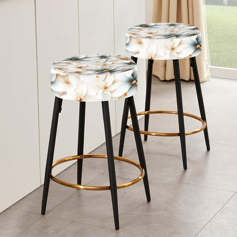 Ensemble de 2 tabourets de bar Ivory Coastal Harmony