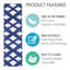 Tapis de marche intérieur floral antidérapant 9 po x 28 po Floral Design-52287925-128810153