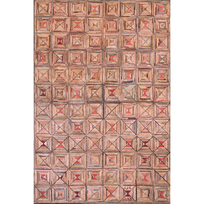 Tapis américain à motif géométrique antique