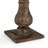  Round End Table Aged Brown