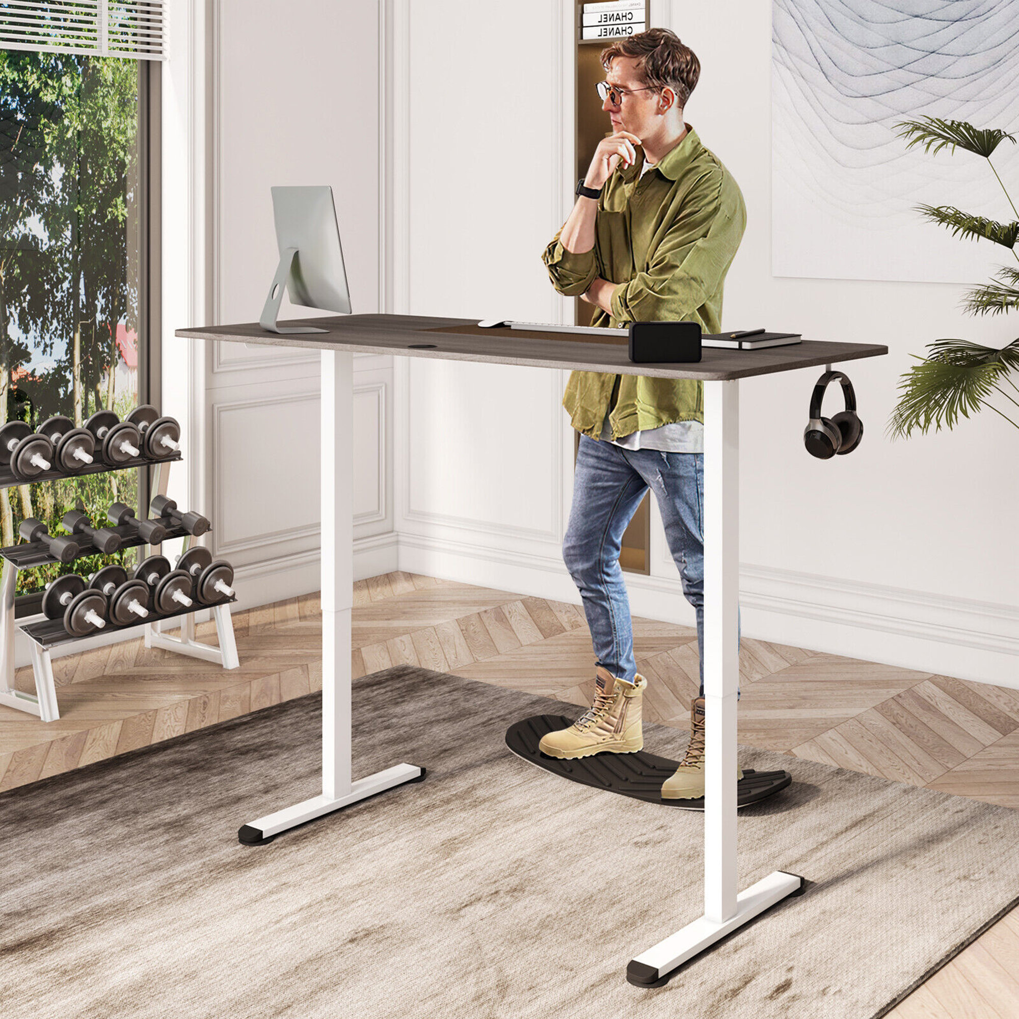 The Twillery Co.® Putnam Height Adjustable Standing Desk & Reviews