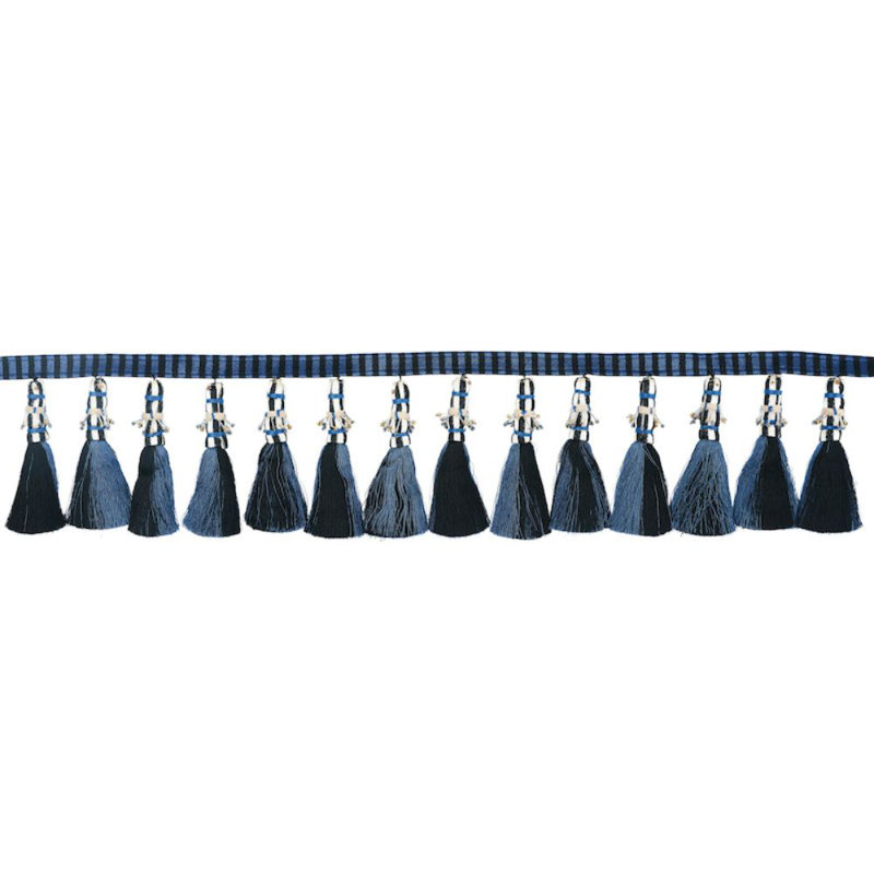 Antony Tassel Trim, Blue / Black