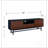 Blynn Midcentury Modern Media Console Stable support, multi-functional design