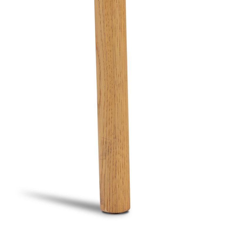 Pace Upholstered Dining Chair, Beige, Burnished Oak