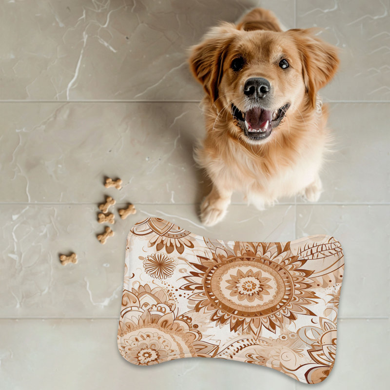 Tapis décoratif décoratif en forme d'os 1 pièce