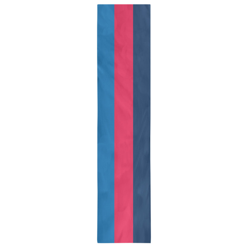 Chemin de table basket Philadelphia, L 90 po x l 16 po, Bleu / rouge / marine, Polyester sergé