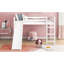 Lit mezzanine avec glissade, conception multifonctionnelle,
