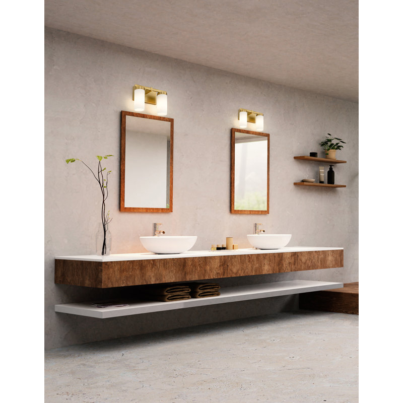 Avers 2 Light Vanity, Gold