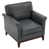 Navy Genuine Leather
