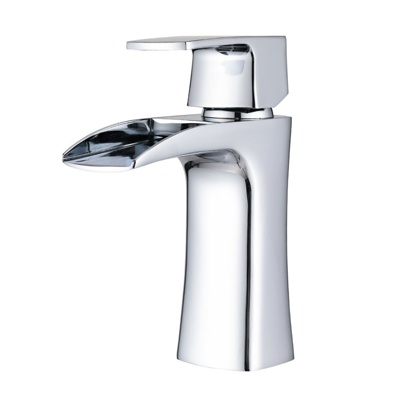 Single-Hole Single-handle Bathroom Faucet with Drain Assembly, Chrome
