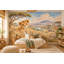 Lion Cub Wallpaper Mural, Peel and Stick Kids Room Wall Mural, Watercolor Safari Nursery Wallpaper-771163515