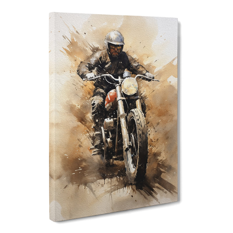 Motorbike Gestural - Print, 60cm H x 40cm W x 3cm D