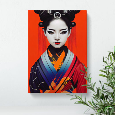 XC1022-1688X Contemporary Geisha No.4 - Wrapped Canvas Print