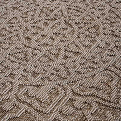 Beige Area Rug 5x7 - Stylish Medallion Pattern For All Rooms Stain & Non-shedding And Pet- Effortless Maintenance Medium Pile Cotton Backing Latex- Indoor/outdoor Home , Easy To Clean