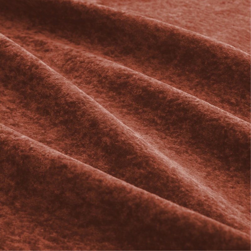 Canapé sans accoudoirs en velours - rouge, 37.4" W, Red Velvet