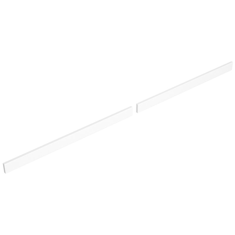 Replacement 84 Inch Backsplash in Cultured Marble, White Cultured Marble