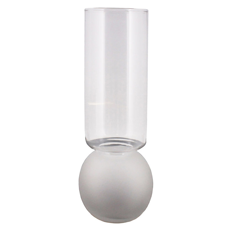 Glass Table Vase, 15" H x 5" W x 5" D