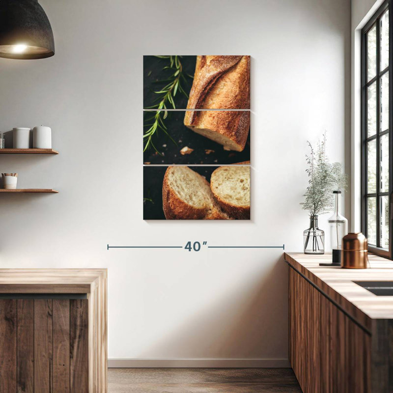 Baguette fraîchement cuite, H 38 po x l 24 po