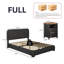 Ensemble de lit plateforme tapissier 3 pièces Bensu Boucle-2124061834-2124061838