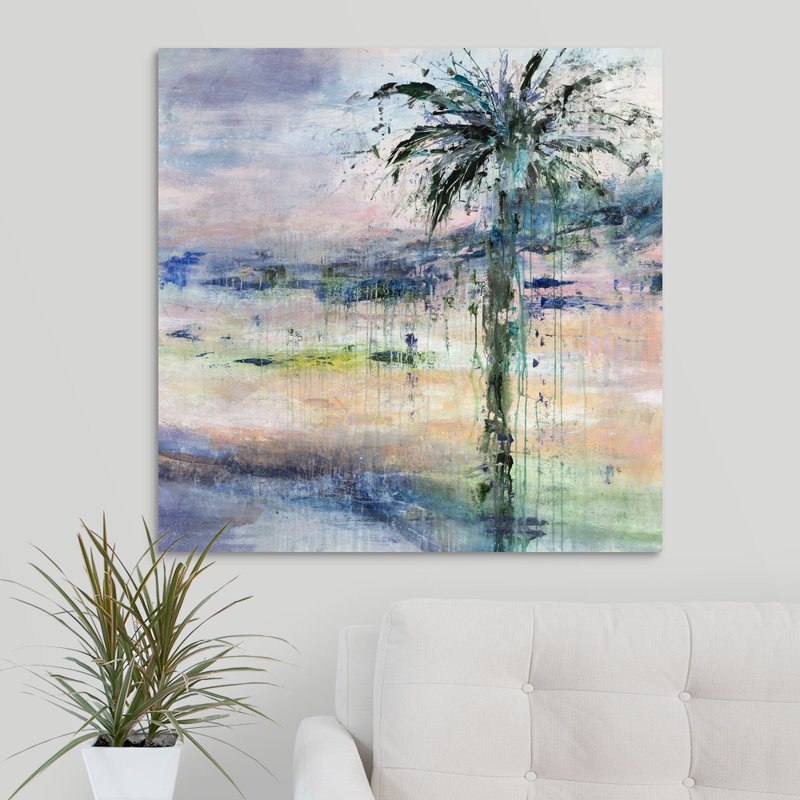 « one day from vacances », peinture sur toile, Toile tendue, H 30 po x l 30 po x p 1,25 po