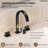 Widespread Bathroom Faucet 3 Hole, 2-handle Bathroom Sink Faucet with Drain Assembly-116321981