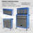 8-Drawer Rolling Tool Chest with Wheels, Large Tool Cabinet with Drawers-1041969958