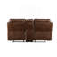 Ensemble de salon inclinable 3 pièces Brown Leather-Gel Match
