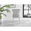 Eubanks White Marble Effect Melamine Round 80cm Dining Table And Chairs - 2 Velvet Dining Chairs-87463403
