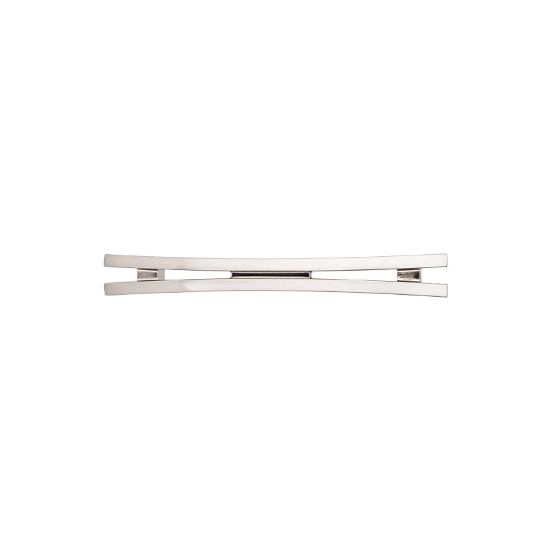 Flared 5" Center to Center Bar pull, Brushed Satin Nickel