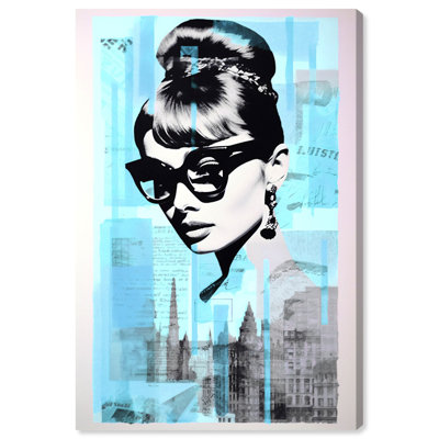 Reproduction d'art rétro sur toile Iconic Collage Style II par Art Remedy