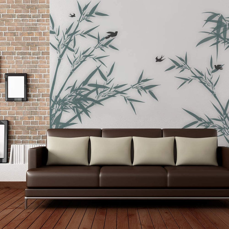 Chinese Style Smooth Wall Mural, 66" L x 96" W