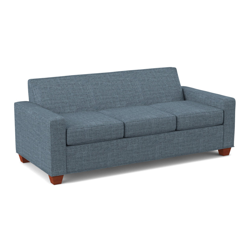 Avery 80" Square Arm Sofa with Reversible Cushions, BM Cherry, Archetype Anchor